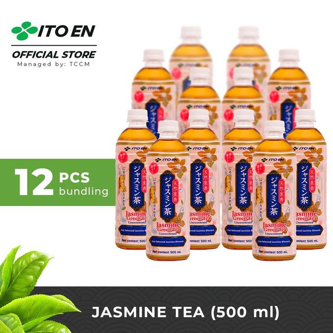 

(BISA COD) ITO EN Jasmine Tea Unsweetened Teh Melati Jepang 500ml - 12 pcs EKSLUSIF Kode 701