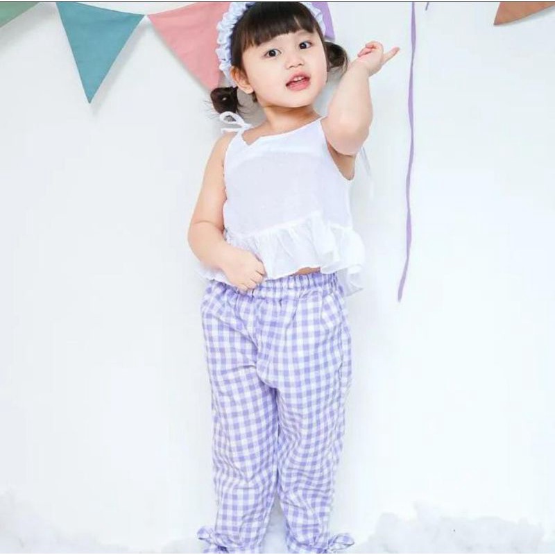 GINGHAM PANTS