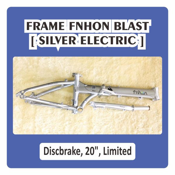 Frame Fork Fnhon Blast Silver Electric Chrome Very Rare Titanium Discbrake Db Disc 20 Inch Original