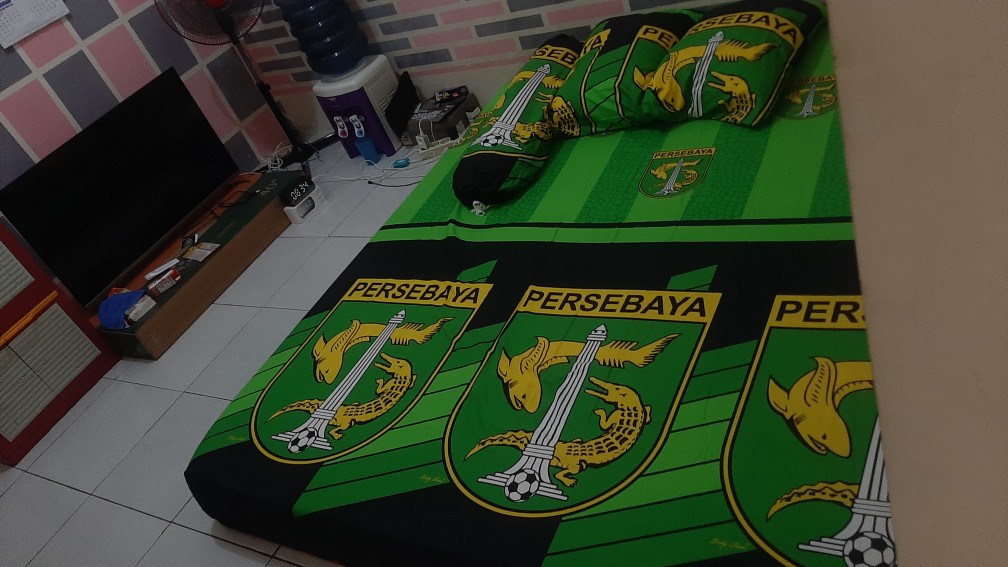 Sprei 180x200 / 160x200 Lady Rose Motif Persebaya - Ladyrose 180 160 King Queen - Bola Indonesia Sp