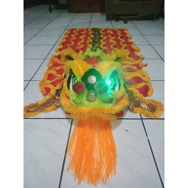 Barongsai anak/Barongsai mainan super warna oranye untuk anak 5-12 tahun