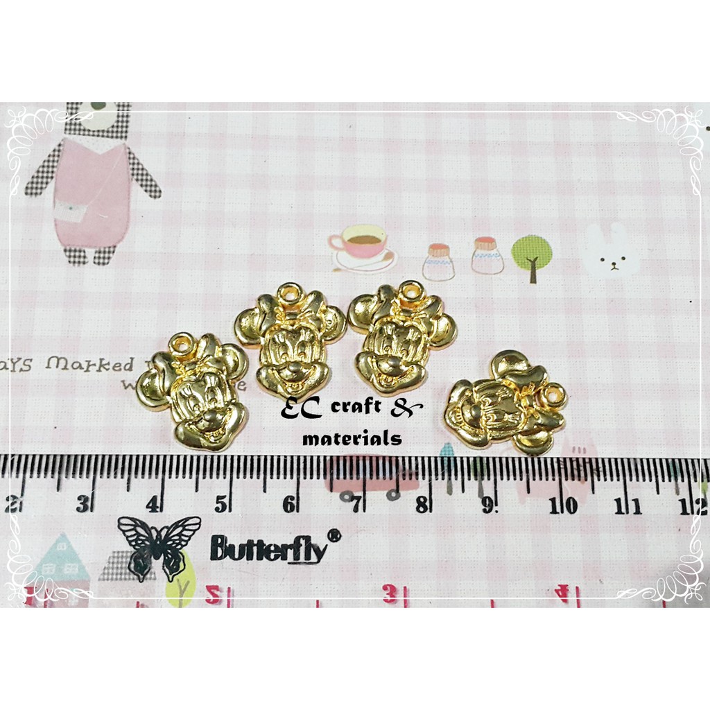 6 PCS CARTOON CHARM MINNIE MOUSE DONALD DUCK SNOOPY BAHAN GELANG