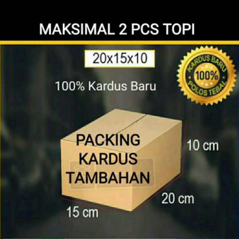 

packing kardus topi
