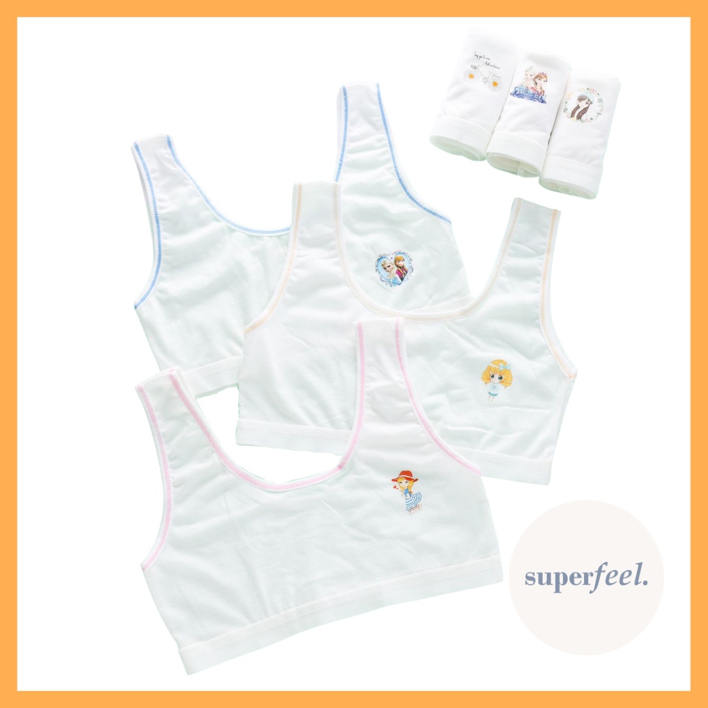 SFL MINI SET ANAK KECIL PEREMPUAN PUBER MINISET SEKOLAH HARIAN KATUN MURNI NYAMAN PUBERTAS 821