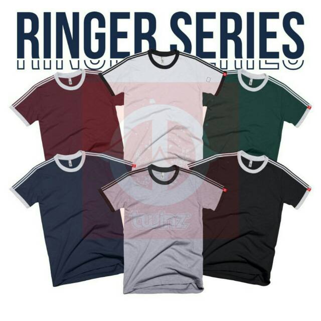 KAOS RINGER KAOS RINGER TEE POLOS PREMIUM KAOS RINGER TEE PRIA