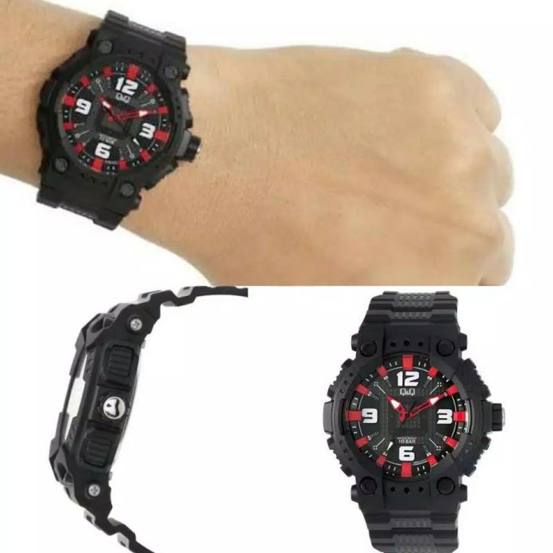 READY!!! QnQ QNQ Q&amp;Q Jam Tangan Pria Analog Sport Outdoor - GW82 GW82J Water Resist Original