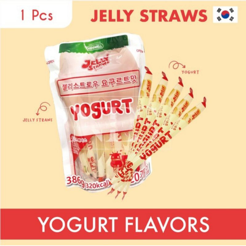 Jual Kidswell Yogurt Jelly Straw Made in Korea/ Yogurt Jelly rasa