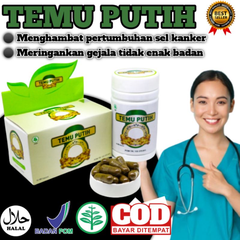 OBAT HERBAL ANTI KANKER EKTRAK TEMU PUTIH 60 KAPSUL - OBAT KANKER PALING AMPUH OBAT KANKER HERBAL/OB