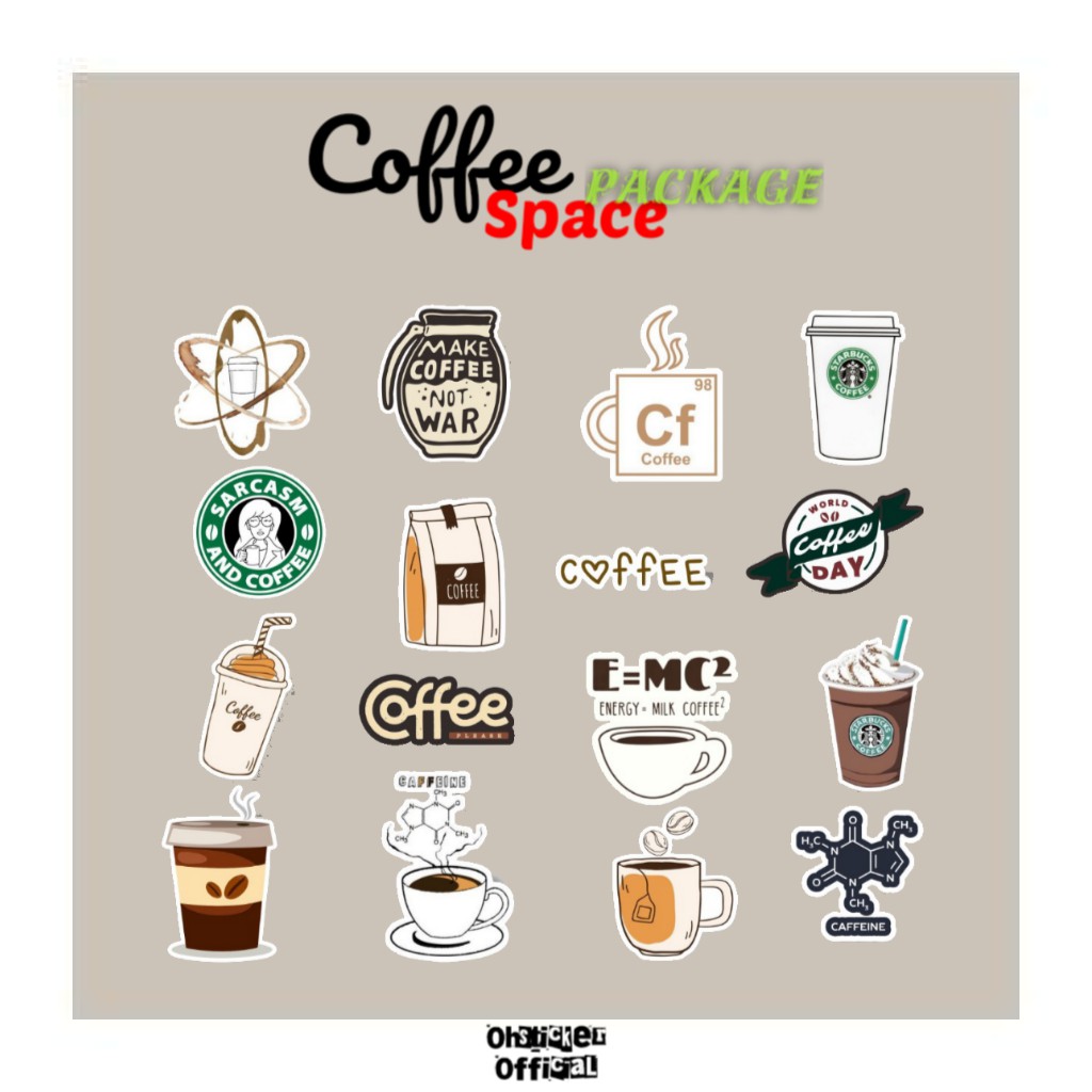 

STICKER COFFEE SMALL SIZE STIKER LAPTOP TUMBLR CASE HANDPHONE