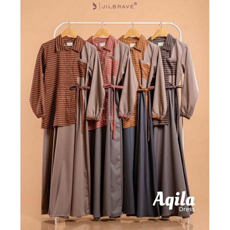 Jilbrave Aqila Dress Kemeja Semi Formal