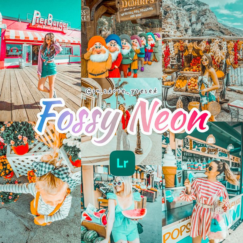 PRESET LIGHTROOM FOSSY NEON For IOS &amp; Android