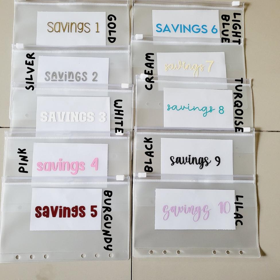 

(V5H5) ☆ Tambahan Pouch Budget Binder dengan label sticker //Koleksi@saat@ini