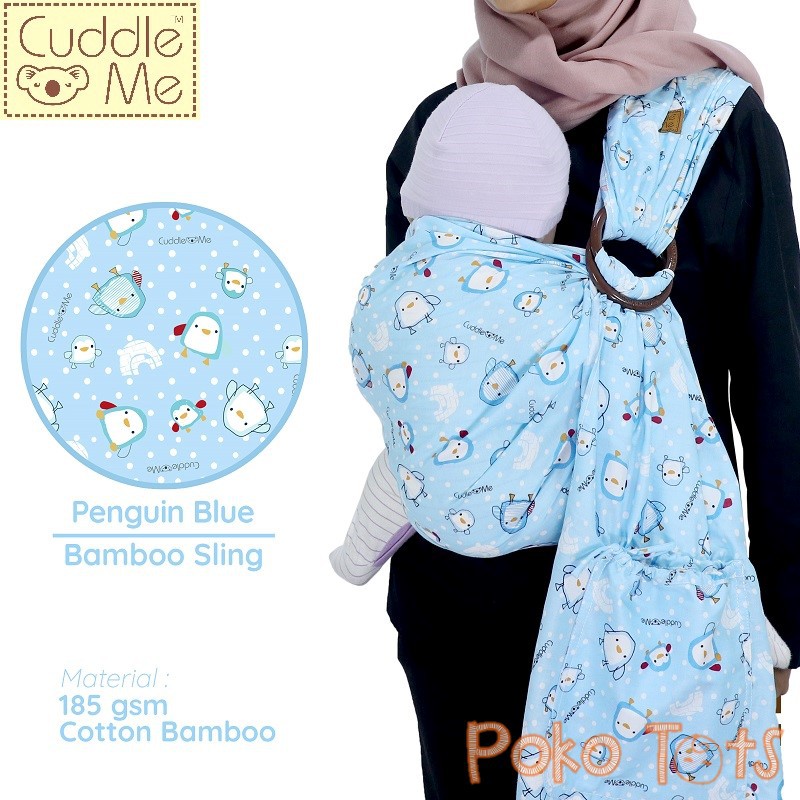 [FREE BONUS] Cuddle Me Bamboo Ring Sling Bambo Gendongan Bayi Modern CuddleMe Ringsling Kain Samping Jarik