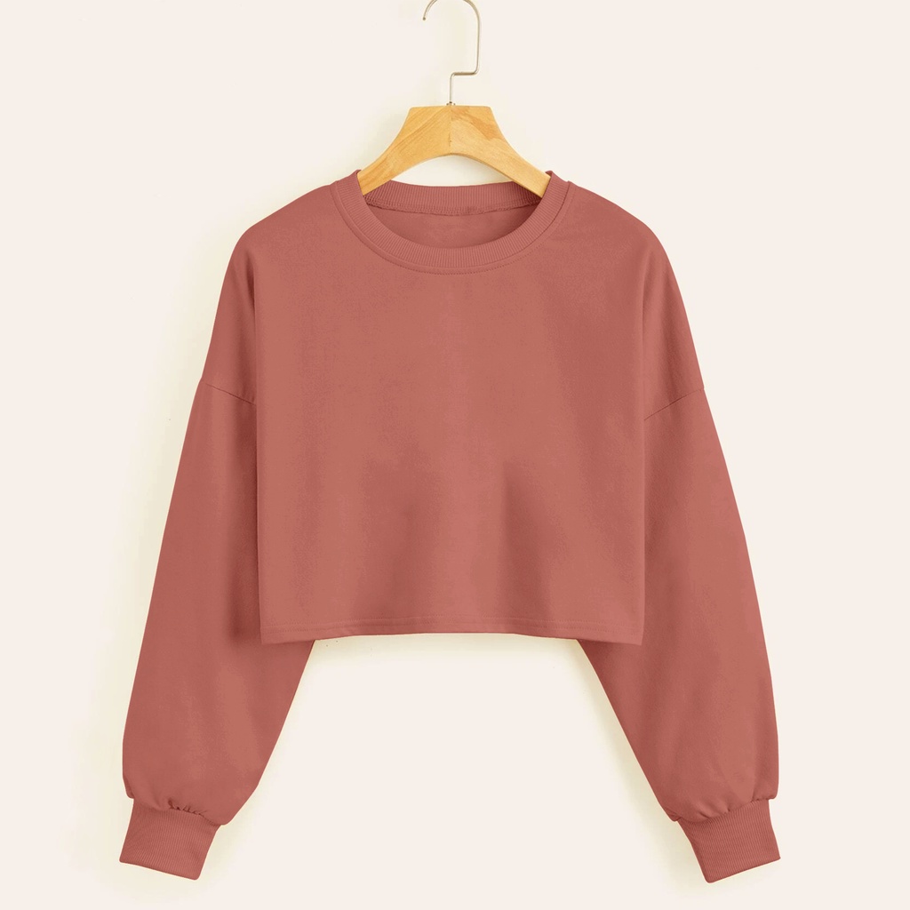 Sweater croope wanita CROP RAWIS | SWEATER CROP MURAH WANITA