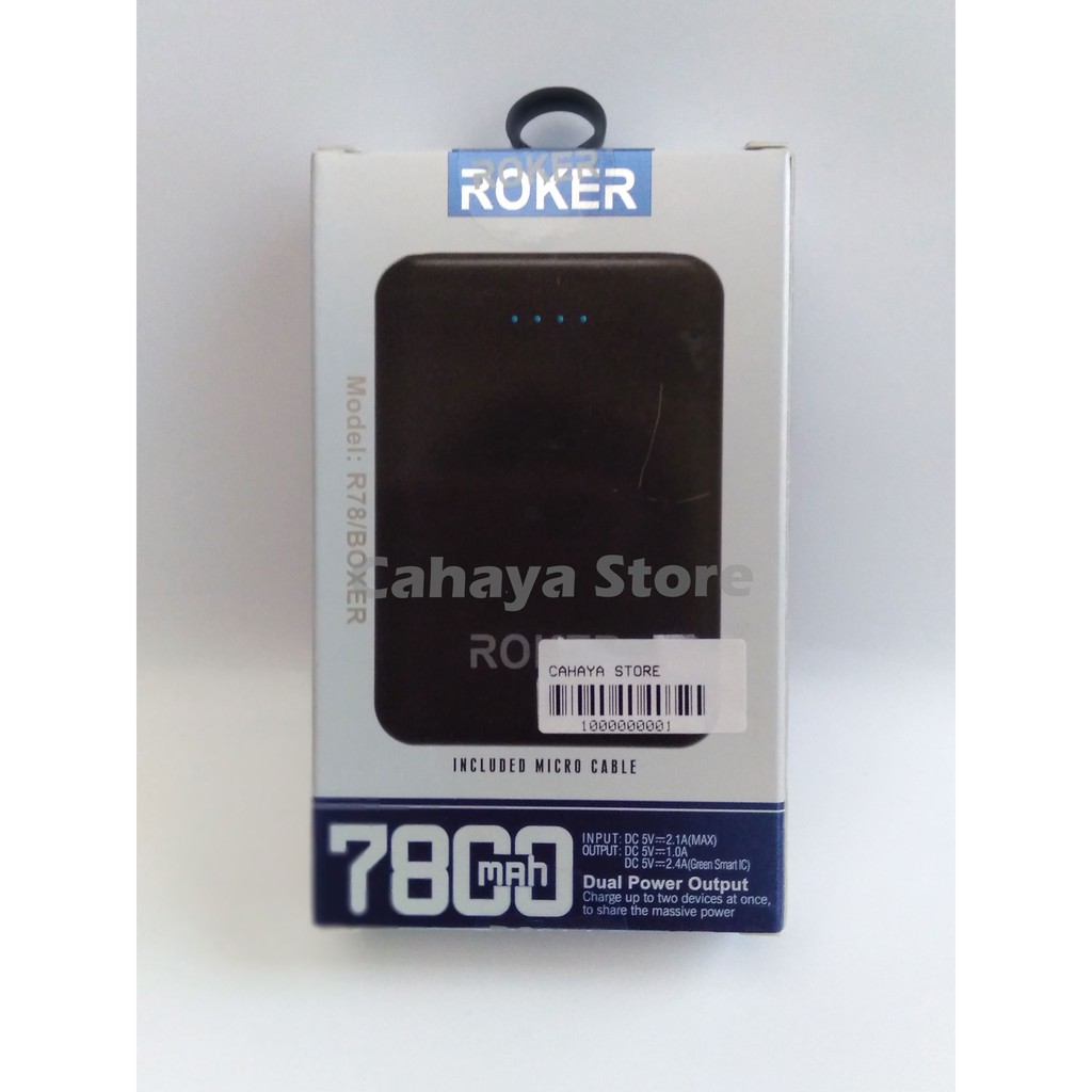 Power bank Bagus ROKER BOXER 7800 mAH