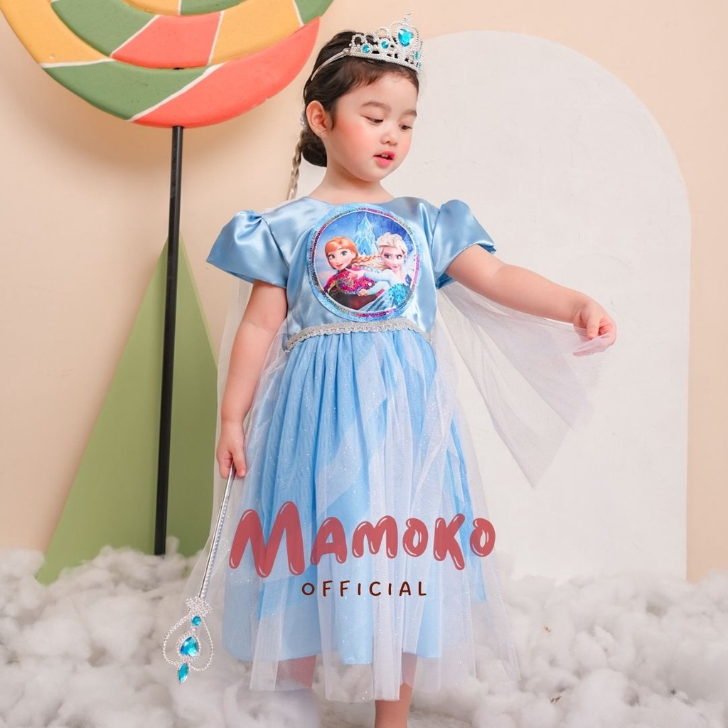 DRESS FROZEN / BAJU FROZEN ELSA DAN ANNA / DRESS PRINCESS / GAUN PESTA ULANG TAHUN