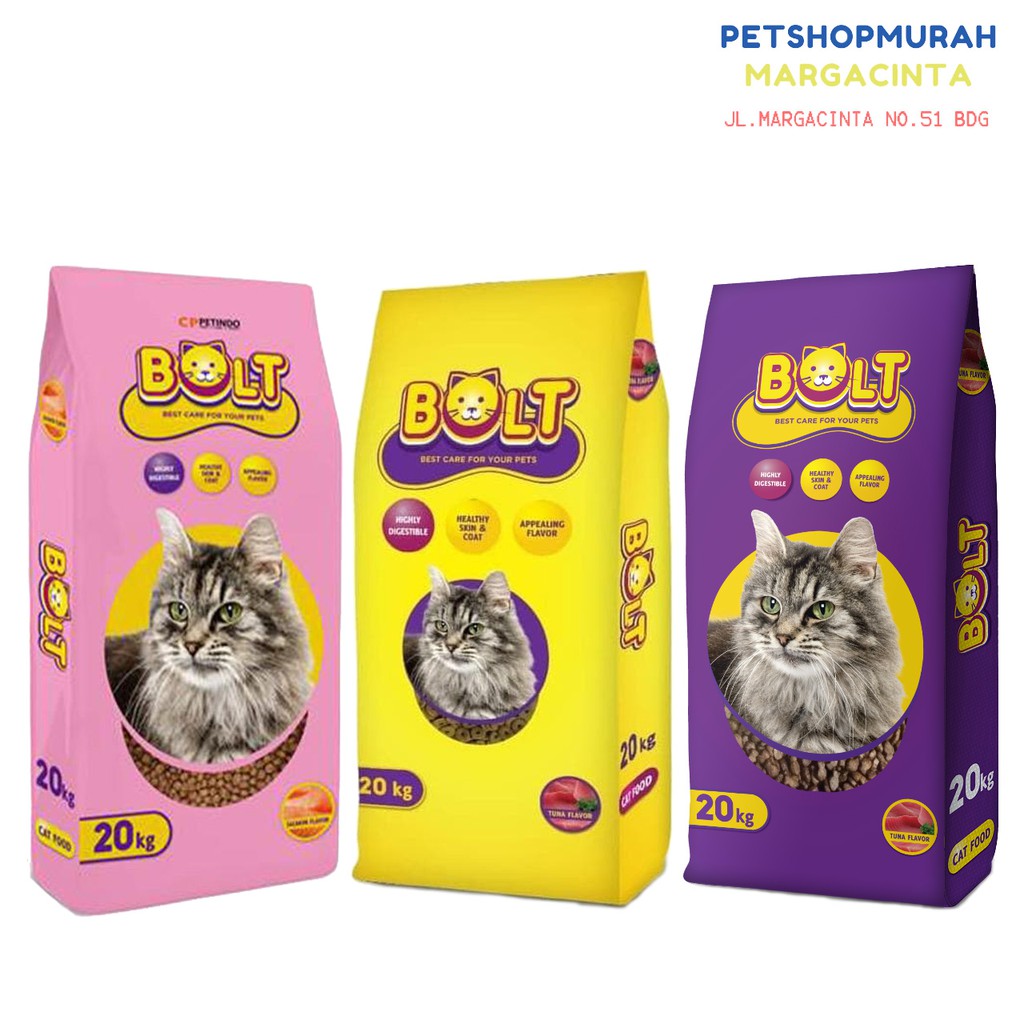 Makanan Kucing Kering Dry Food Bolt 1Kg