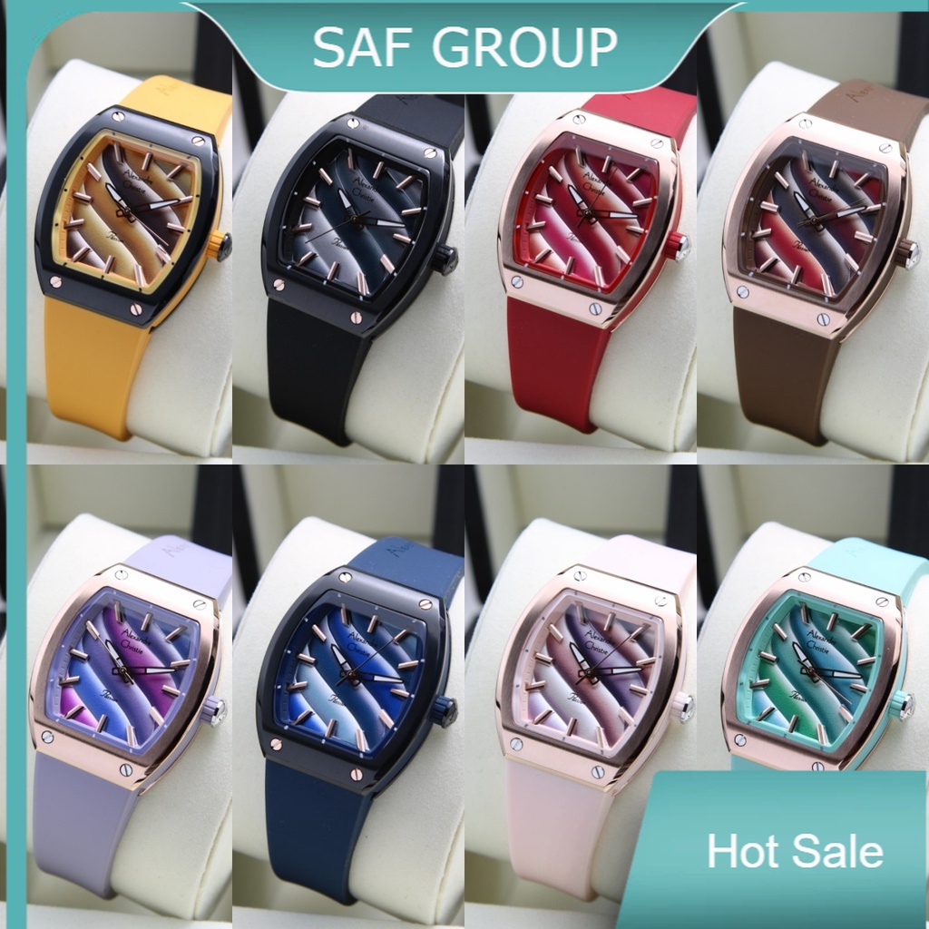 JAM TANGAN WANITA ALEXANDRE CHRISTIE AC 5001 / AC5001 RUBBER ORIGINAL by plp