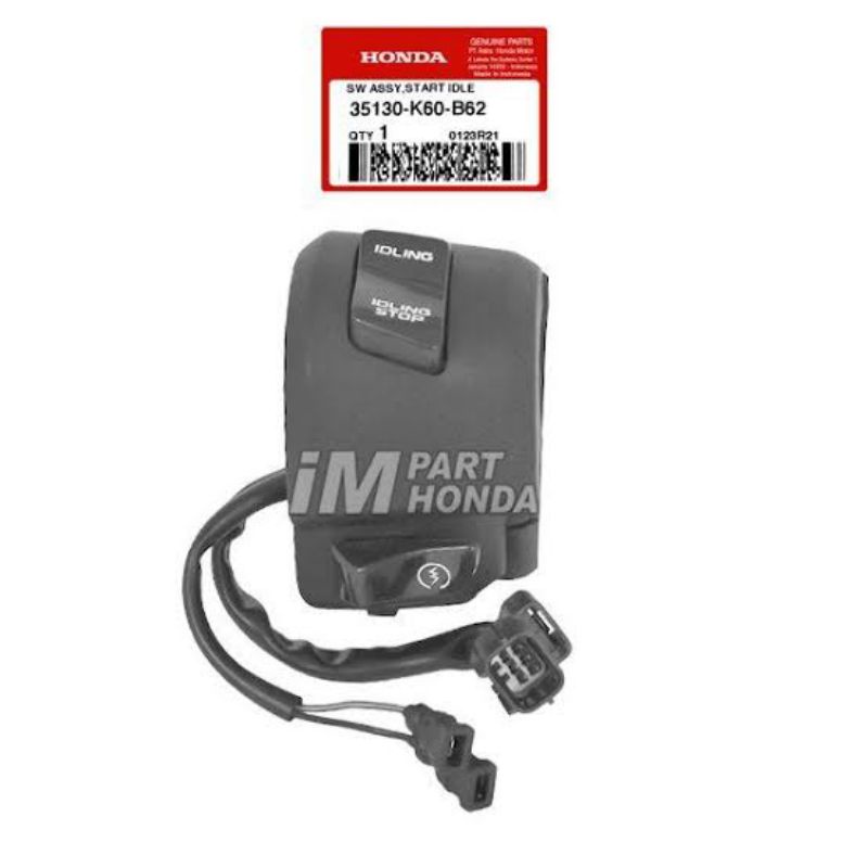 TOMBOL STARTER & IDLING STOP VARIO 125 ESP LED & VARIO 150 ESP LED TAHUN 2017-2021 KODE PART 35130K6