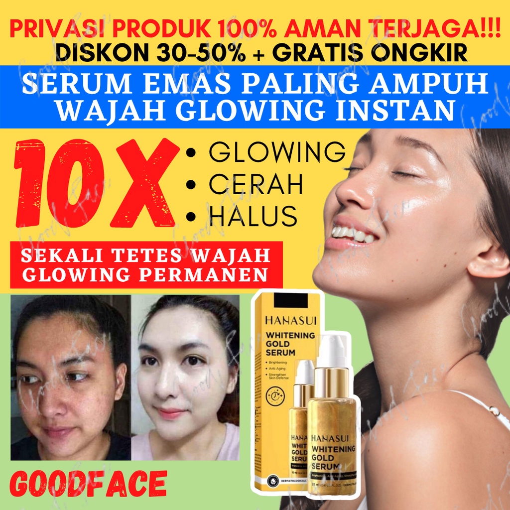 HANASUI SERUM GOLD WHITENING JAYA MANDIRI ORIGINAL BPOM 100%