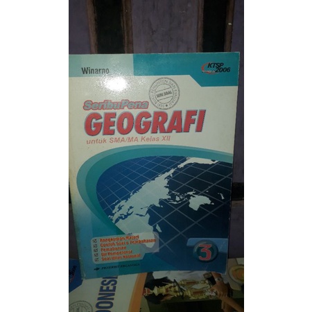 SERIBUPENA GEOGRAFI 3 ERLANGGA SMA/MA KELAS 12 KTSP