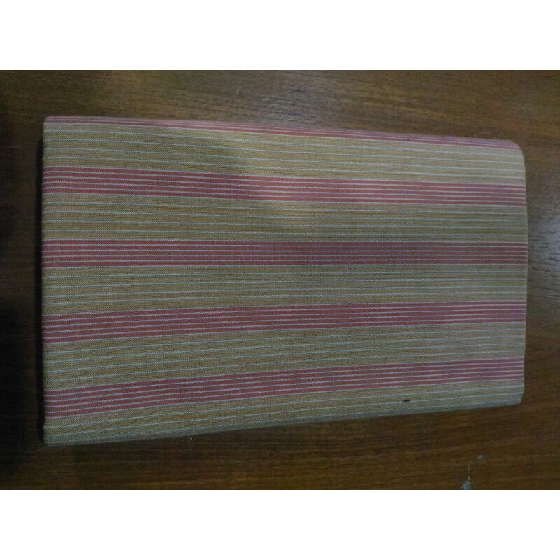 KAIN TENUN LURIK JAWA TENGAH SALUR PINK-COKLAT