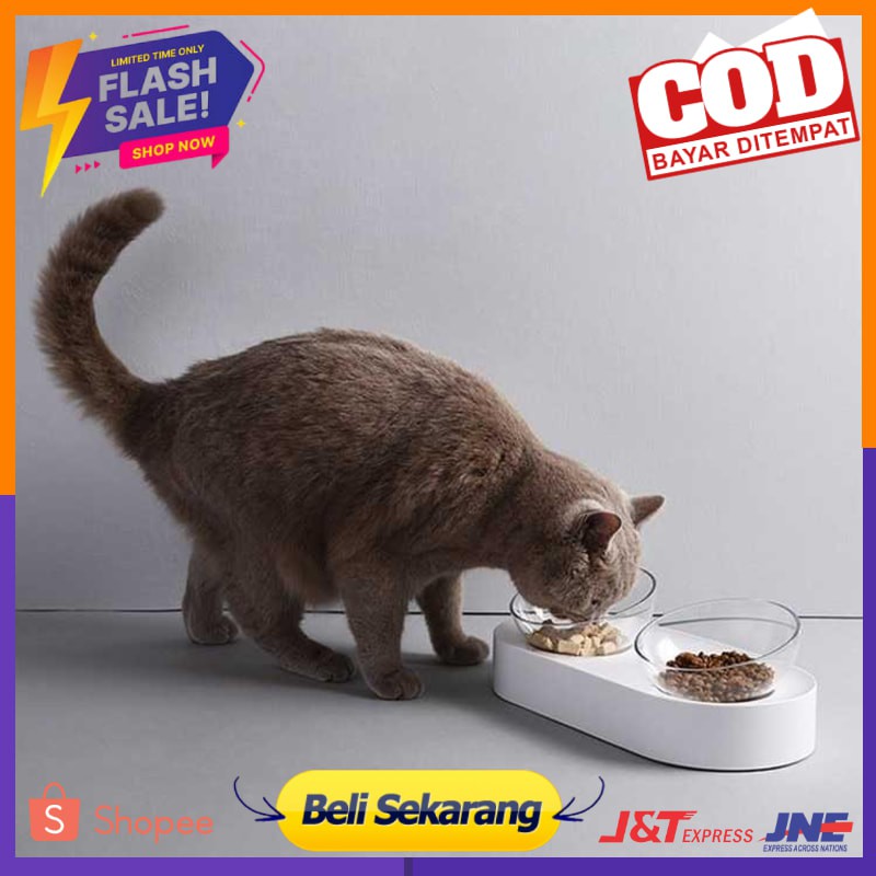 Xiaomi PETKIT Tempat Makan Hewan Kucing Anjing Double Bowl Feeding