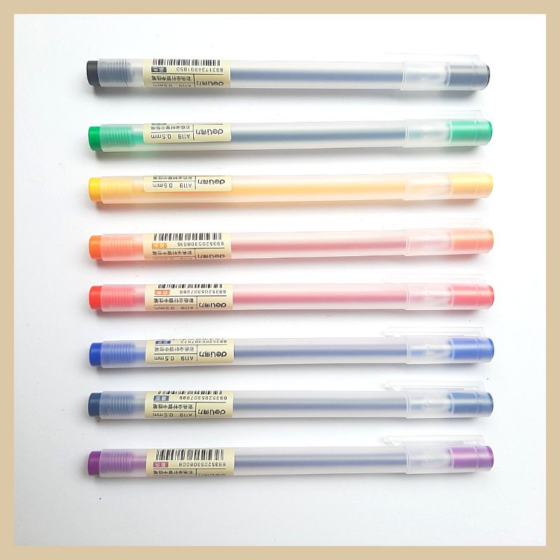 

Pulpen Deli Color Gel Pen 8 Warna Pulpen Ujung Jarum