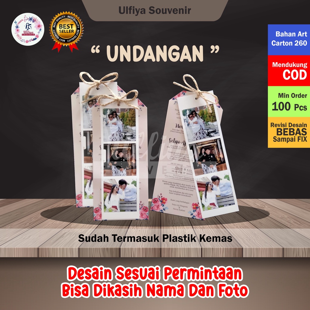 

Undangan Invitation Pernikahan wedding Khitan dll Bisa Custom Foto Harga Termurah Free Desain Free Plastik Kemas Dan Label Nama Tamu