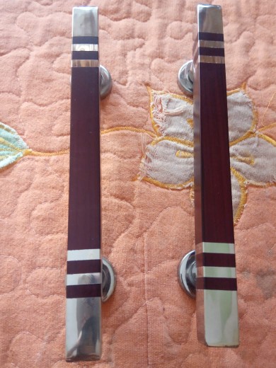 Handle Pintu Rumah Kecil 25 Cm Tarikan Pintu Kotak Gagang Pintu Mahoni Kunci Pintu Marron Kombinasi