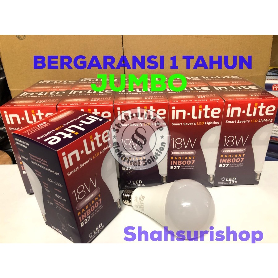 LAMPU LED INLITE IN-LITE INB007 18W 18 W WATT MURAH BERGARANSI