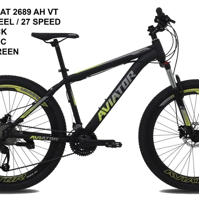 Sepeda MTB Aviator 26" AT 2689 AH VT Rem Hydrolis Velg Tinggi