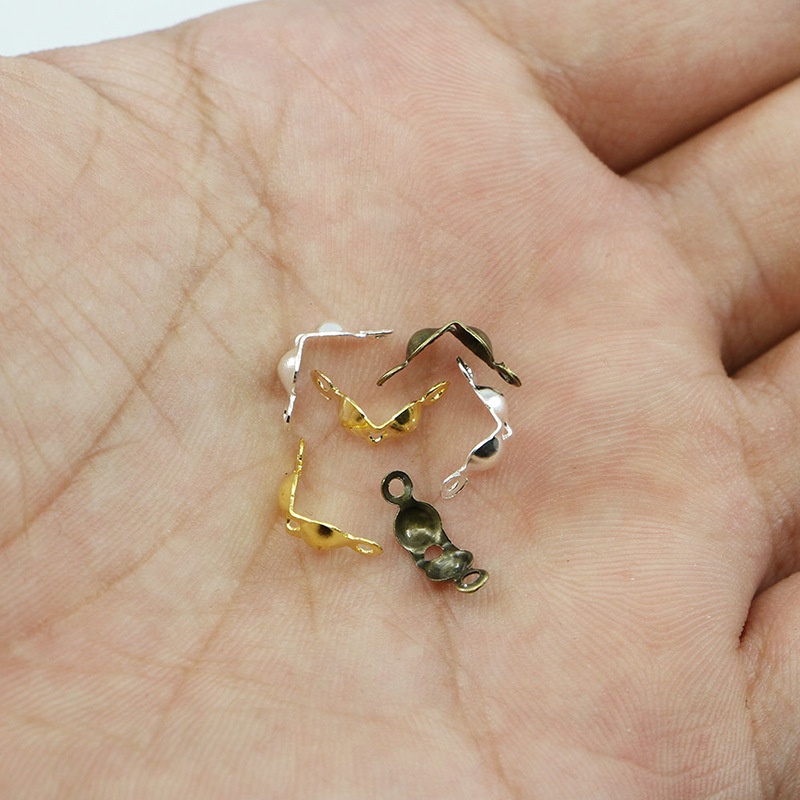 100Pcs Rantai Bola Berduri Ukuran 4x7mm Untuk Membuat Perhiasan Diy