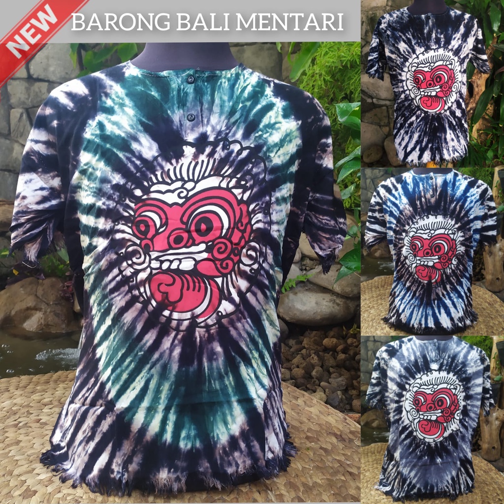 KAOS BALI BARONG KAOS TIE DYE  KAOS PANTAI BAJU BALI kaos santai