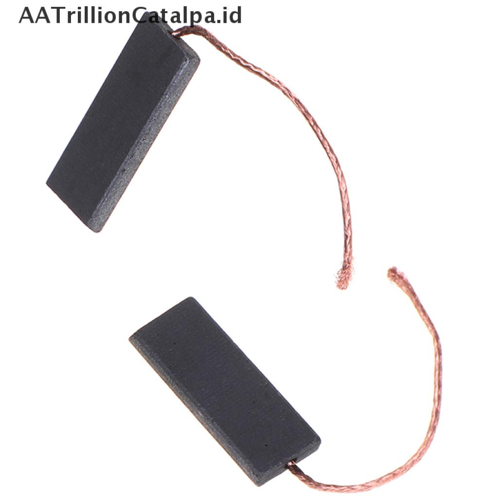 Aatrillioncatalpa 2pcs Sikat Karbon Warna Hitam Ukuran 5x13.5x40mm Untuk Mesin Cuci