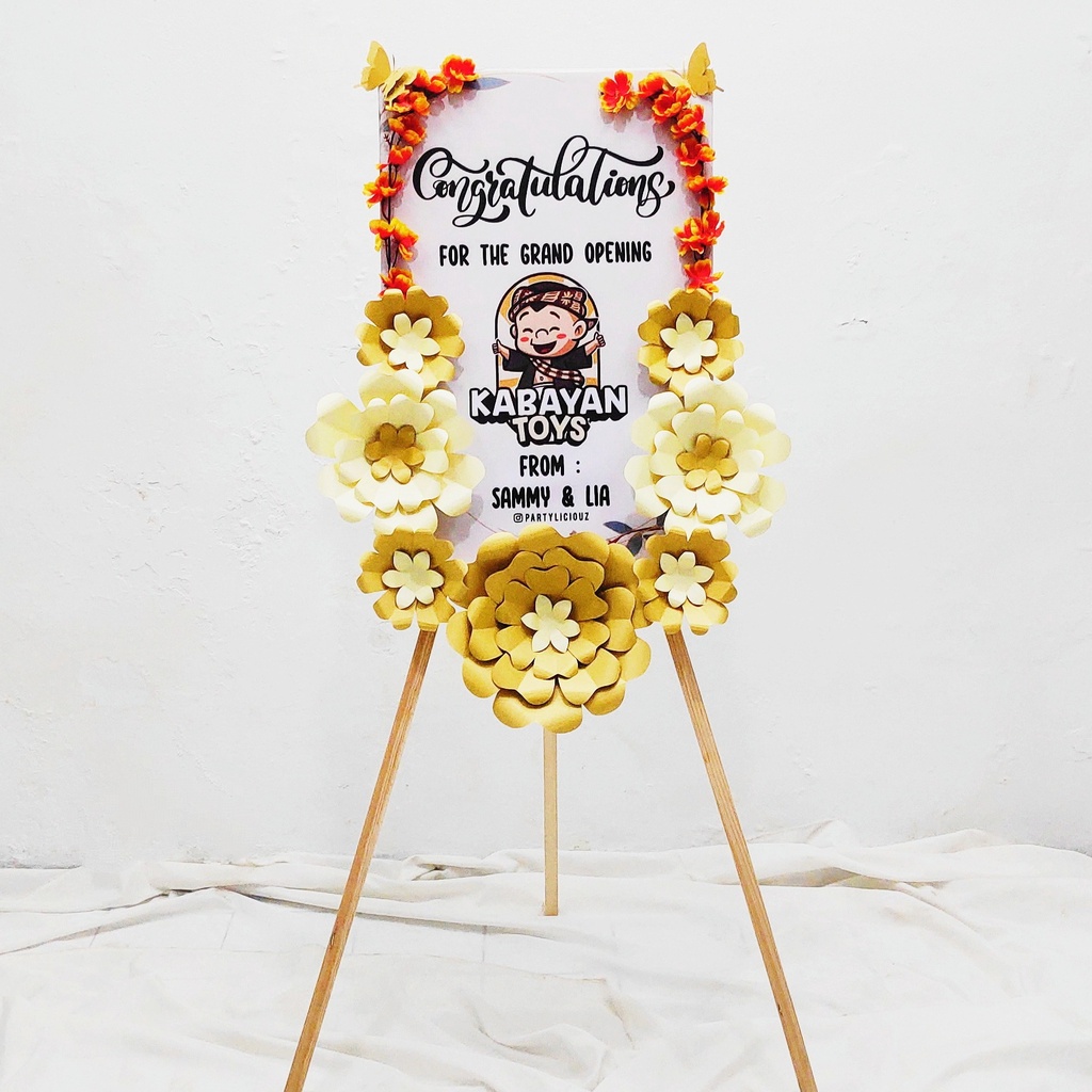 BUTTERFLY GARDEN PAPER STANDING FLOWER / KADO OPENING STORE/ KADO NIKAH/ KADO ENGAGEMENT