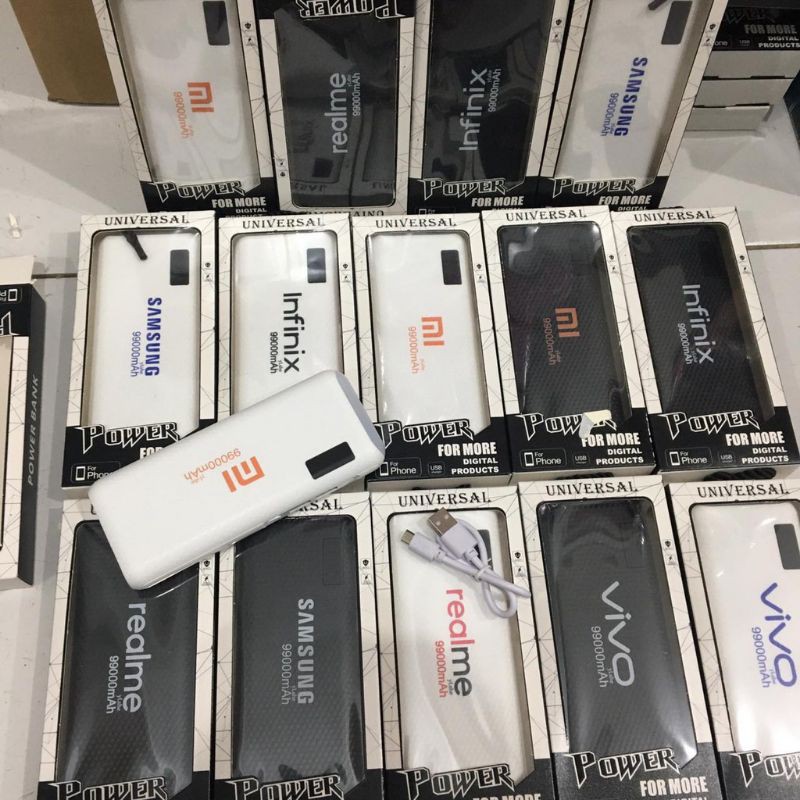 Powerbank merk Samsung, Xiaomi, Oppo 99000mah