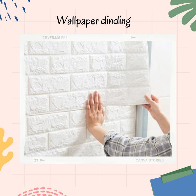 Wallpaper dinding foam