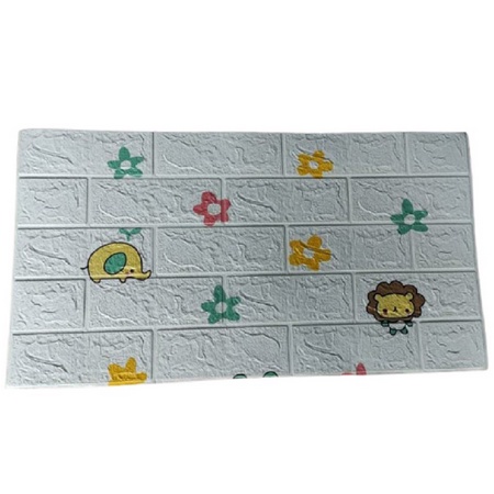 (PROMO) Jakarta_Aksesoris Wallpaper Dinding Foam 3D Motif Batu Bata / Walpaper Dinding Foam High Quality (COD)-BATA BINATANG