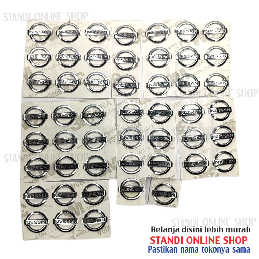 Emblem Kunci Sticker Logo Kunci Lipat Smartkey Nissan Original