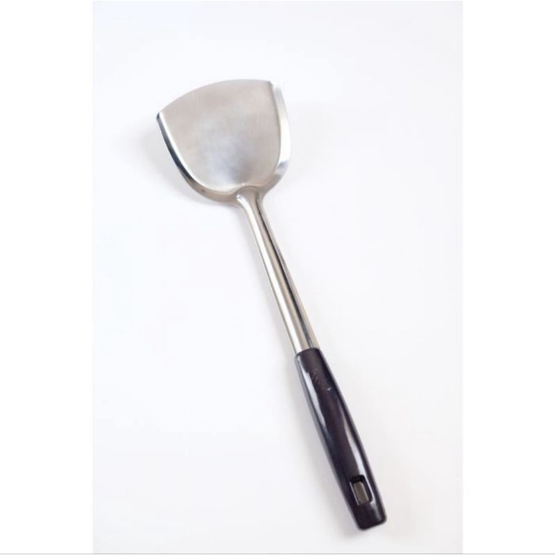 READY GAGANG UNGU Spatula Sutil Sodet Stainless Steel GAGANG HITAM Besar Panjang 34 CM