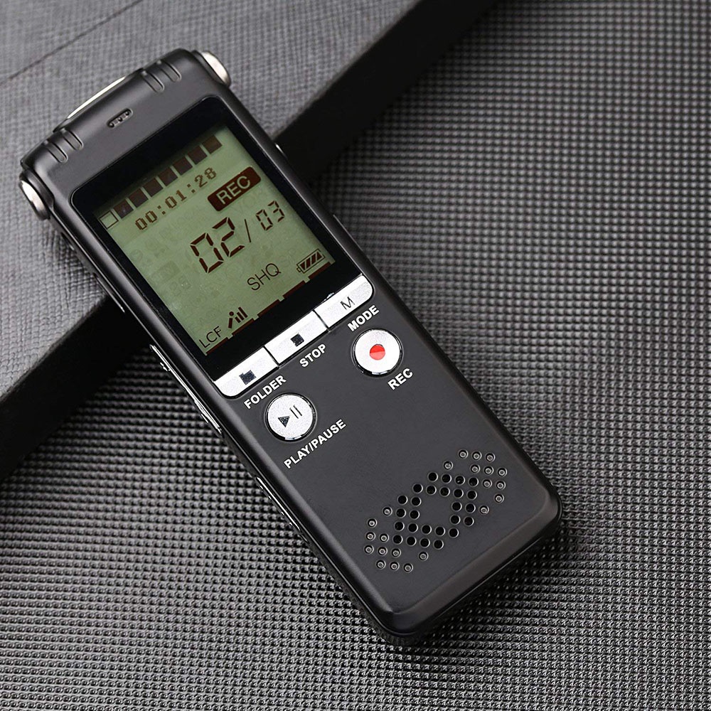 Perekam Suara HD Microphone Digital Voice Recorder 8GB - N131 - Black