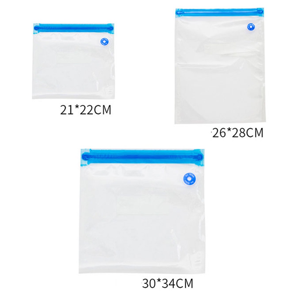 【COD Tangding】Can Reuse Food Vacuum Bag Kitchen Storage Air Vacuum Compressed Bag Organizer with Transparent Sealed Storage