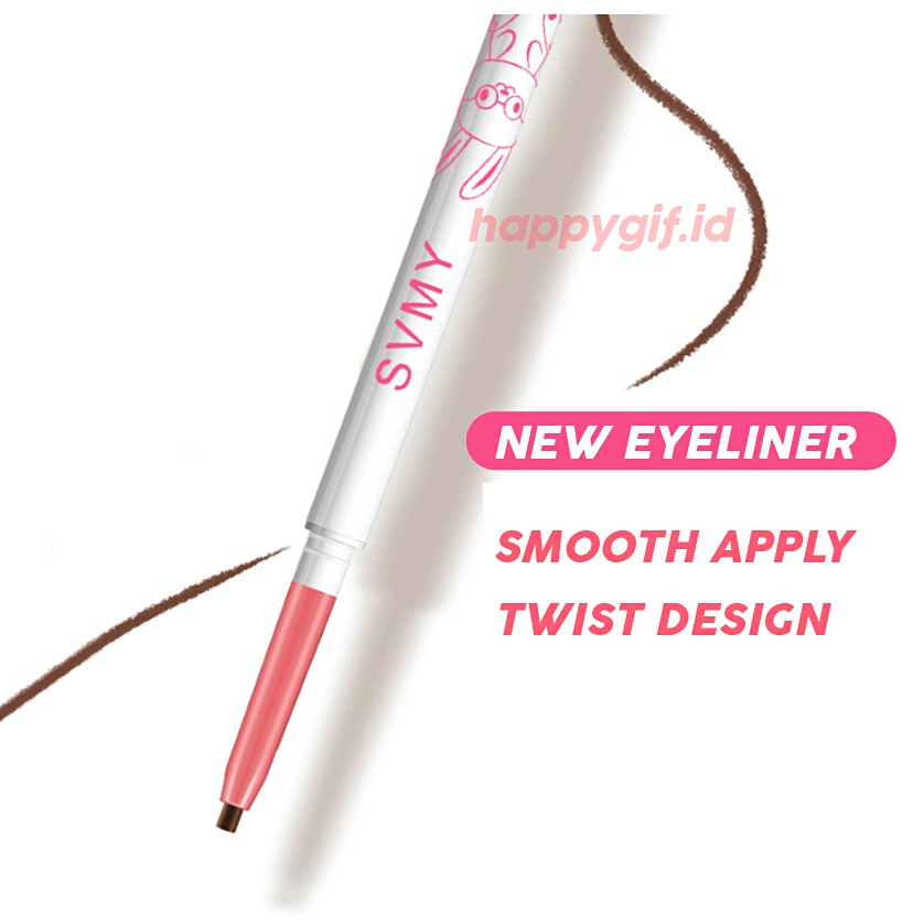 SVMY Eyeliner Waterproof Mata Pink White Twisted Tahan Air LA170 865