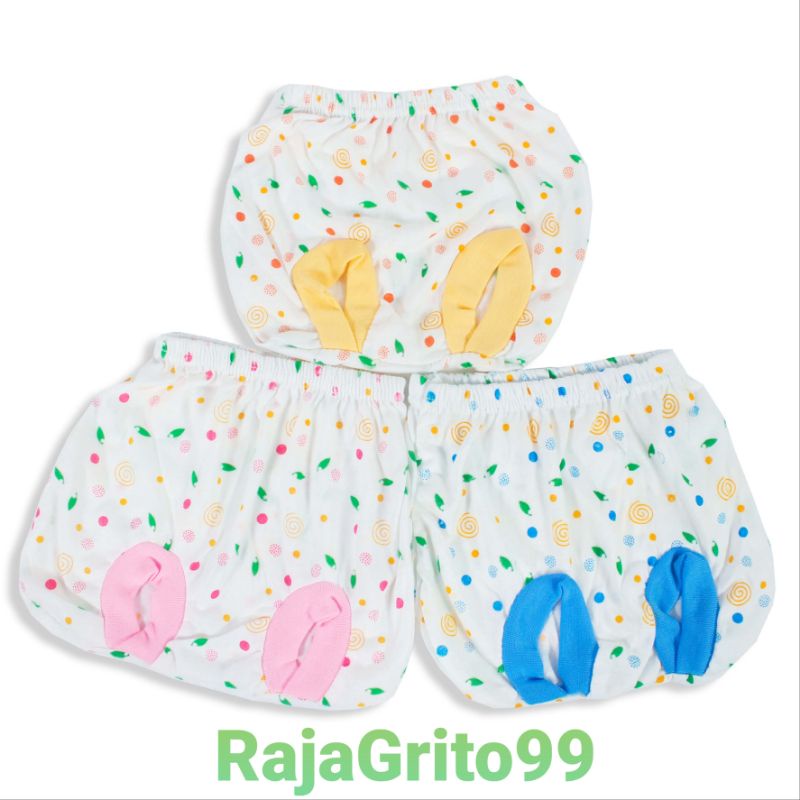 Celana Kacamata Bayi motif Tabur isi 1 Lusin / Celana Pop Tabur motif, Bahan PE Halus Tebal