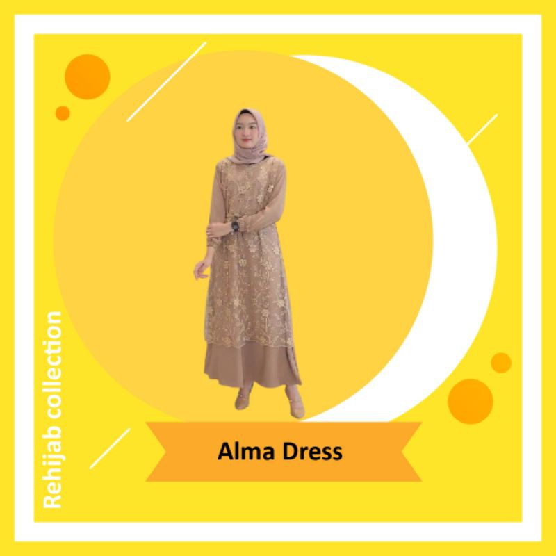 gamis Alma dress fashion muslim remaja