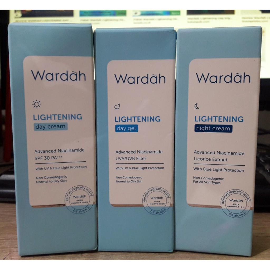 Wardah Lightening Day Cream/Night Cream 20ml