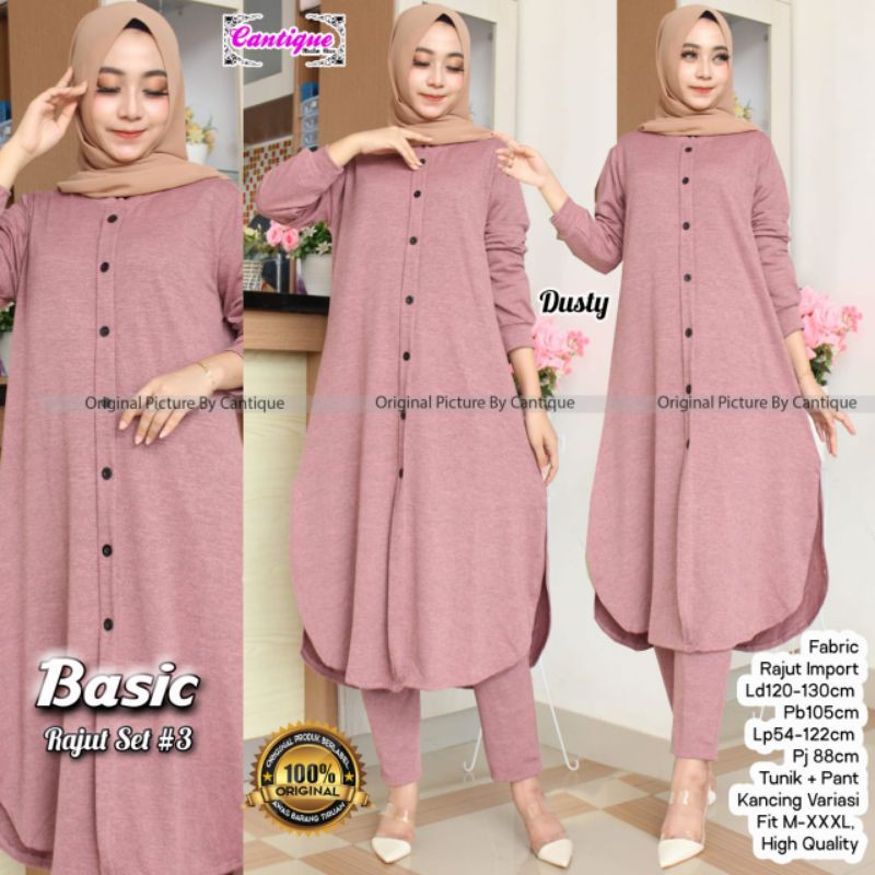 SETELAN RAJUT IMPORT SETELAN BASIC BAHAN ADEM MELAR