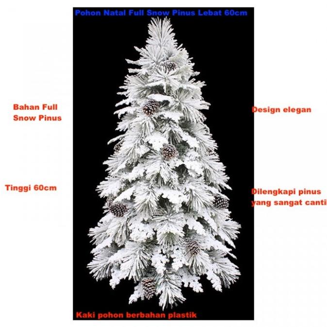 

POHON NATAL FULL SNOW PINUS LEBAT 60CM DEKORASI NATAL HIASAN NATAL GJNH6123V