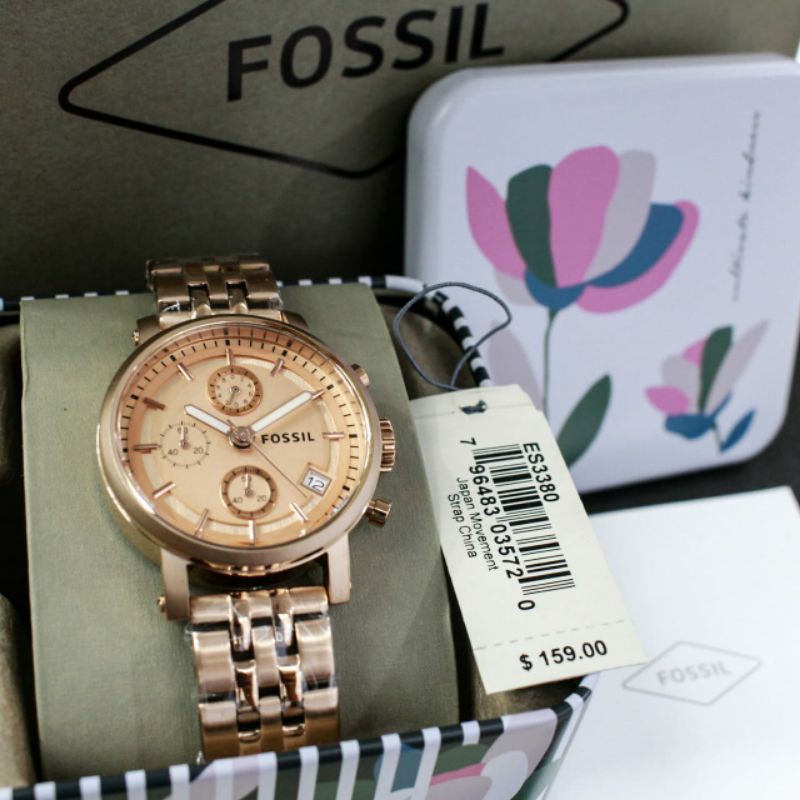 Fossil Boyfriend ES3380 / ES 3380 Original Jam Tangan Wanita